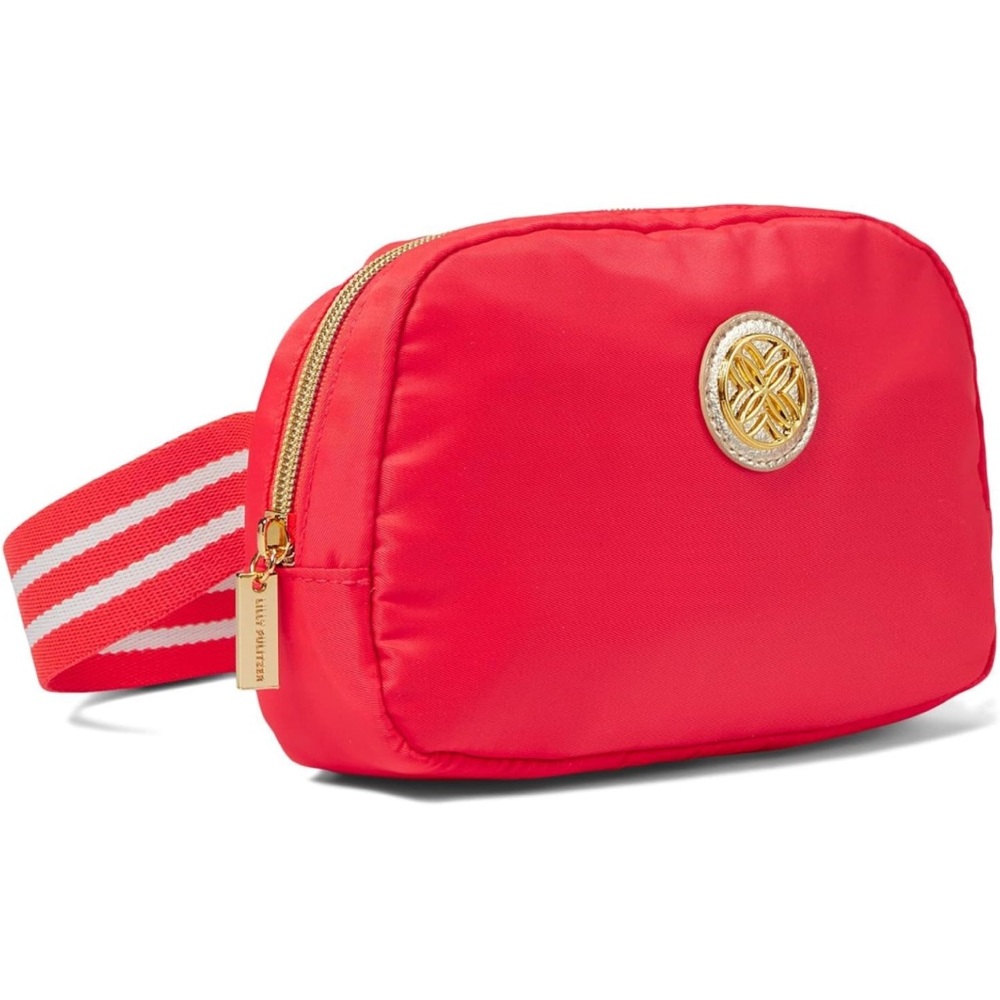 Lilly Pulitzer Jeanie Belt Bag Mizner Red